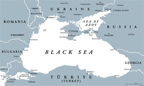 Blank Map Of The Black Sea