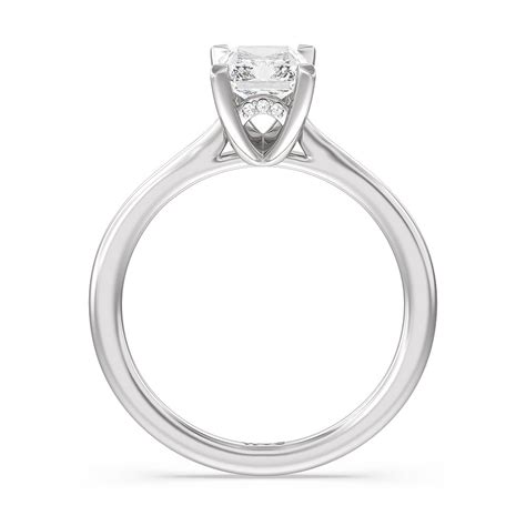 Fine Line Cathedral Solitaire 2 1/20 CTTW Round Cut Lab Grown Diamond ...