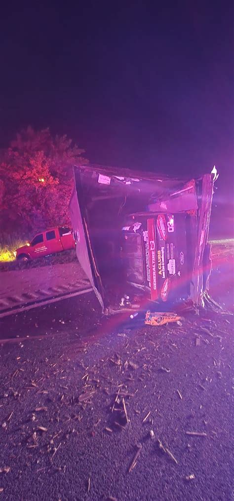 Racecar hauler flips leaving Iowa Speedway (Photos) - Racing News