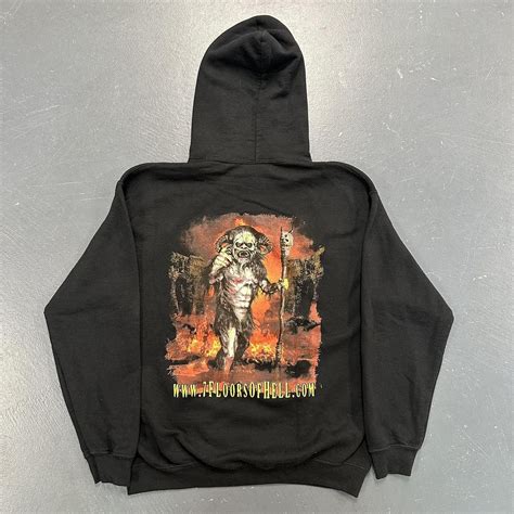 7 Floors Of Hell Graphic Hoodie Size M Graphic On... - Depop