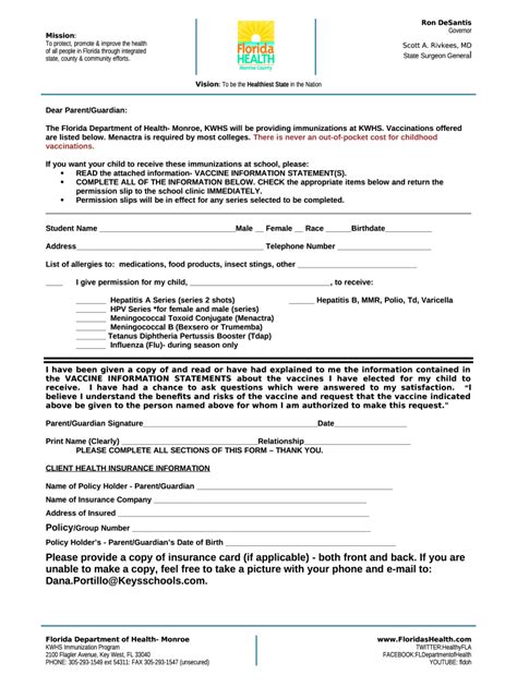 The Florida Department of Health- Monroe, KWHS will be providing ...