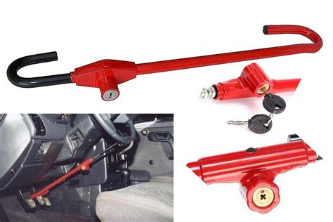 Supremechoice Car CL1 Steering Pedal Lock Anti Theft Lock with 2 Key ...