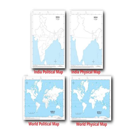 Outline Practice map of India and World (Both Political and Physical ...