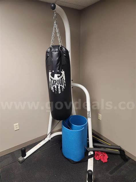 Used Everlast Punching Bag w/ Stand | GovDeals