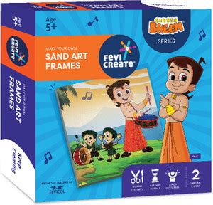 Fevicreate Chhota Bheem Sand Art Kit: Ideal Gift for Boys and Girls age ...