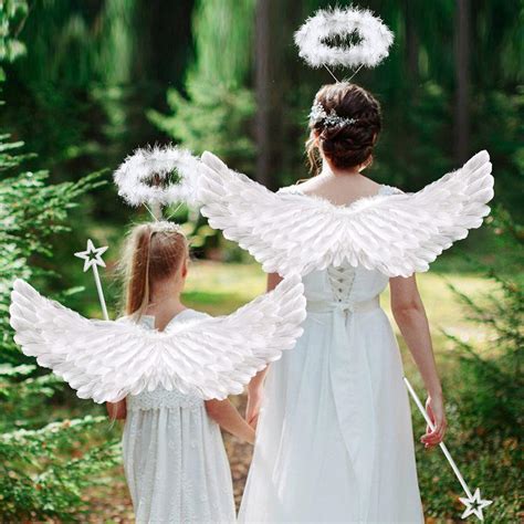 Buy Angel Wings for Adult,Angel Wings and Halo for Kids Women,Feather ...
