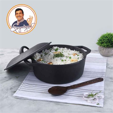 Shop Forza Cast-iron Casserole With Lid 25 Cm Online At Best Price ...