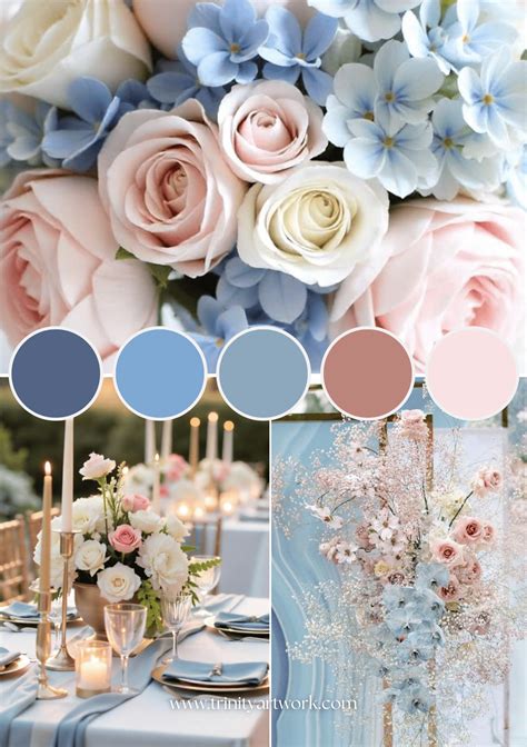 Dusty Blue And Light Pink: A Dreamy Palette For A Romantic Wedding ...
