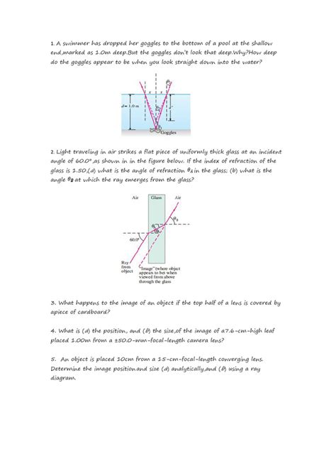 Image result for Refraction Physics 2 Hard Problems