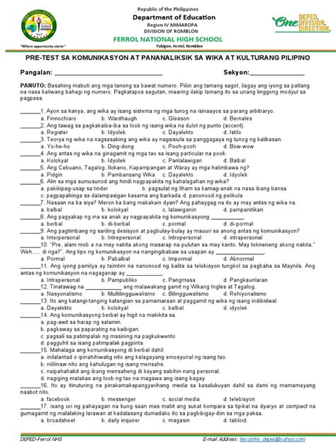 Pre-test Examples 的图像结果