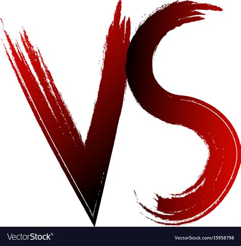 Versus VS letters fight background in flat comics style design 14585757 PNG