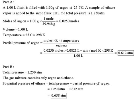 A 1.00 L flask is filled with 1.00g of argon at 25C.? - Home Work Help ...