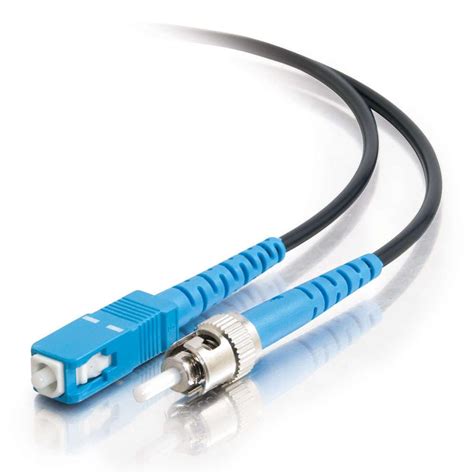 Buy 10m SC-ST 9/125 OS1 Simplex Single-Mode Fiber Optic Cable - Plenum ...