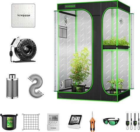 Amazon.com: VIVOSUN Grow Tent Complete System, 2 x 2 ft. Grow Tent Kit ...