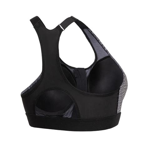 Buy Women Plus Size High-Support Fitness Bra - Grey Online | Decathlon