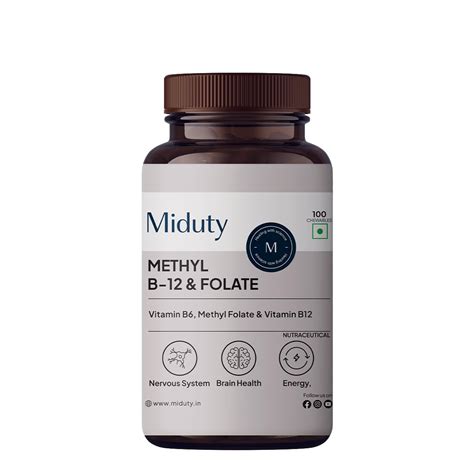 Miduty Vitamin B12 – Active Methylcobalamin - Bioactive B-Complex with ...