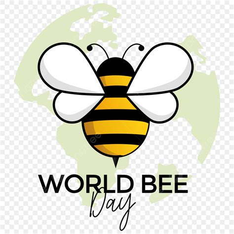 Earth World Globe Vector Hd Images, World Bee Day With Globe In The ...