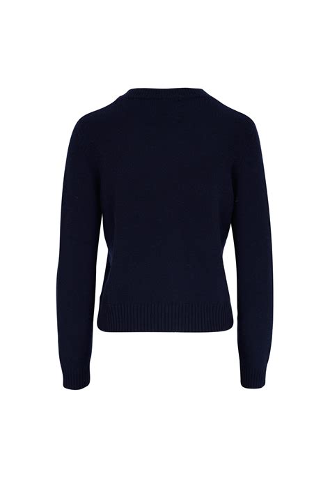 Lisa Yang - Mable Navy Cashmere Sweater | Mitchell Stores