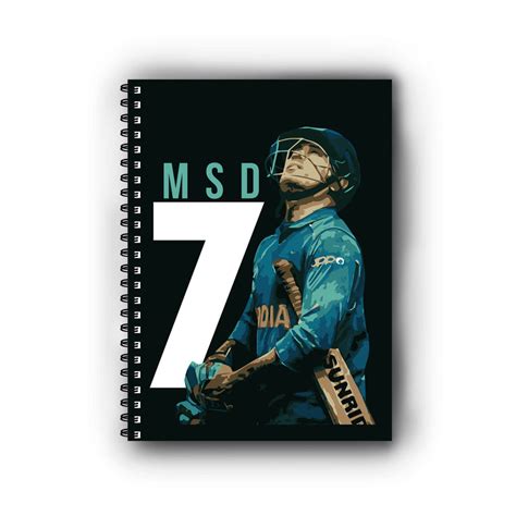 M S Dhoni Printed Notebook – Good Hope