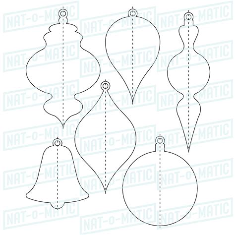 Printable 3d Christmas Ornament Templates