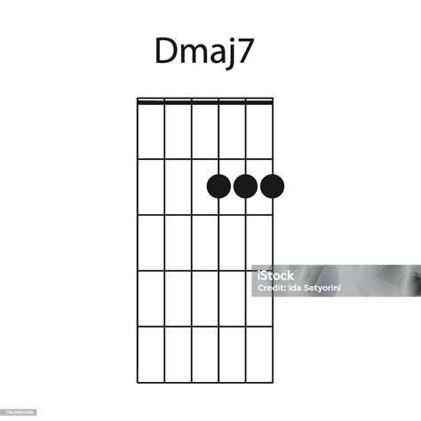 Dmaj7 Guitar Chord Icon Stock Illustration - Download Image Now ...