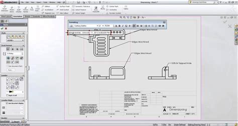 Smart Notes in SolidWorks Drafting 的图像结果