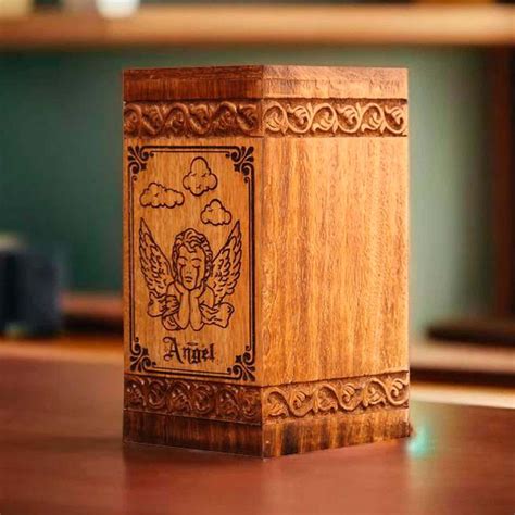 Buy Personalized Wooden Urn Box – Handcrafted Cremation Box for Ashes ...