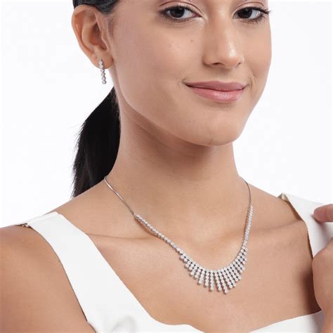 Shop for Classic Regal Silver Jewelry set online by ZAVYA – Zavya