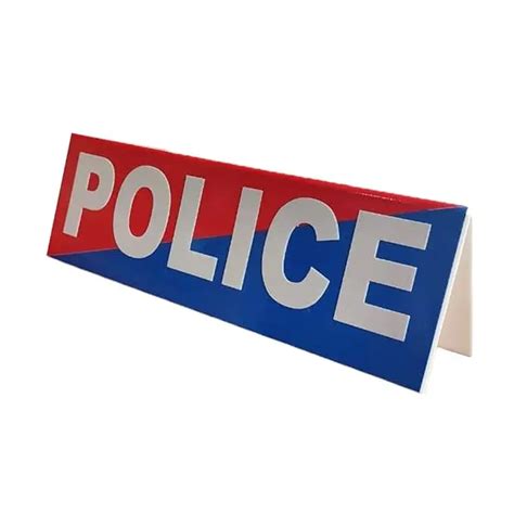 Police Car Name Plate
