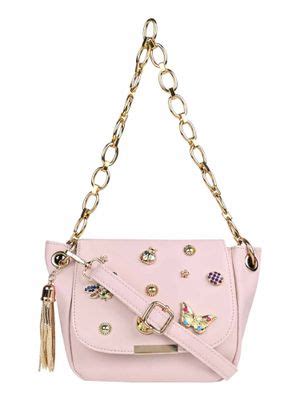 Buy Vdesi Flutter Embellished Pink Sling Bag Online