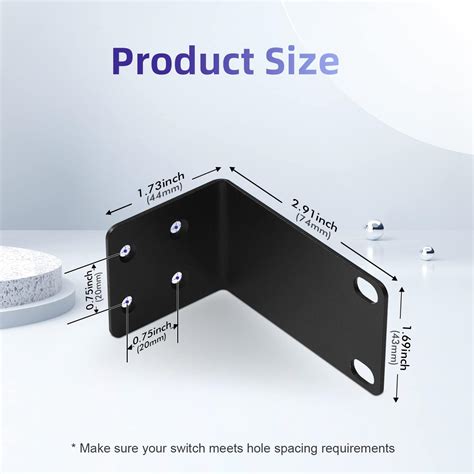 Buy PhyinLan Universal Rack Mount Kit 1U Rack Ears for NETGEAR Series ...