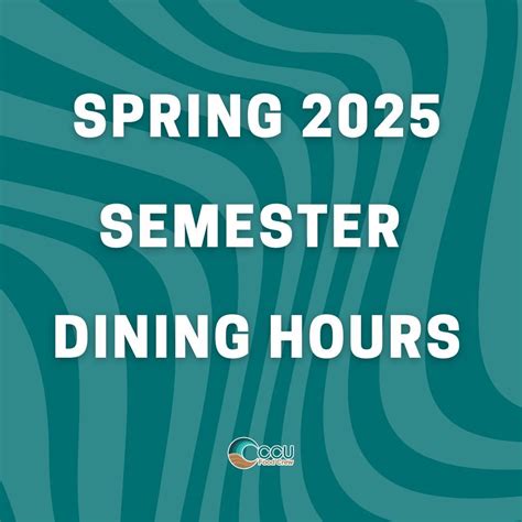 #CCUFoodCrew | Dining Hours of Operation for tomorrow, Sunday, Jan. 26 ...