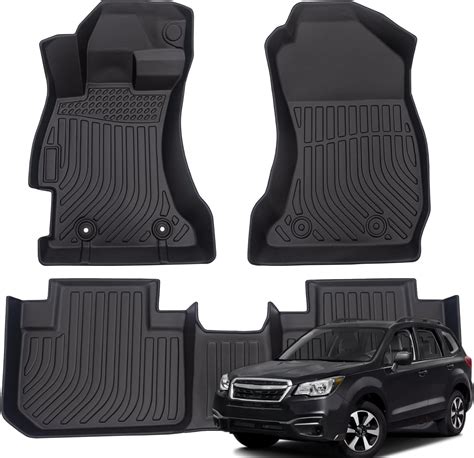 Floor Mats Compatible with 2014-2018 Subaru Forester, TPE Rubber All ...