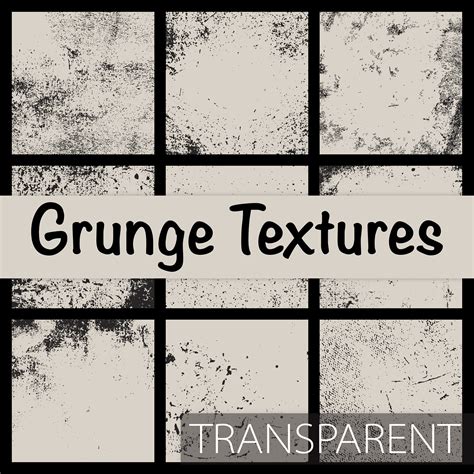 9 Vintage Transparent Background Texture, Brown Digital Paper Texture ...