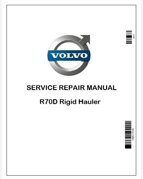 Volvo R70D Rigid Hauler Repair Service Manual Instant PDF