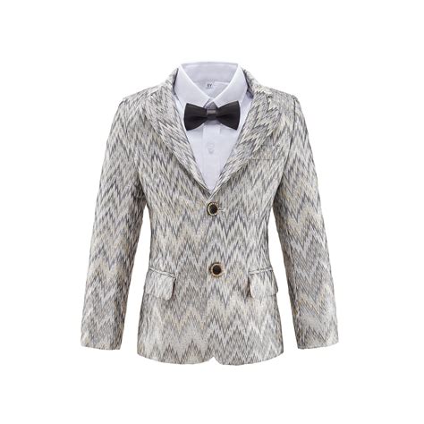 ETHAN Blazer for Boys Coat One-Button Jacket Suit for Kids Slim Fit ...