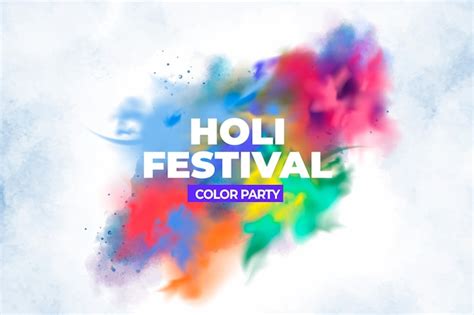 Realistisch explosie hindoe holi festival | Premium Vector