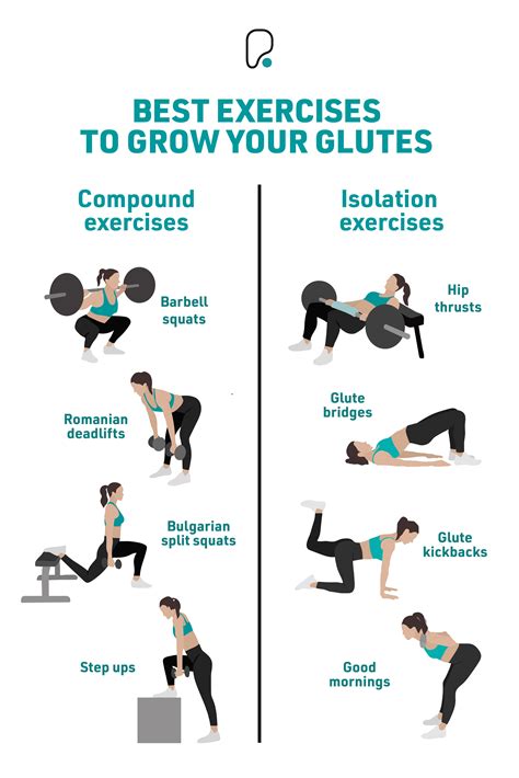 Best Exercises To Grow Your Glutes | Glute workout routine, Leg and ...