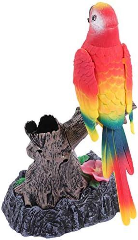TOYANDONA Talking Parrot Repeats What You Say Plush Animal Toy Electric ...