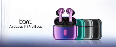boAt Airdopes 141 Pro Buds, 13mm Drivers, Metallic Finish, 60HRS ...