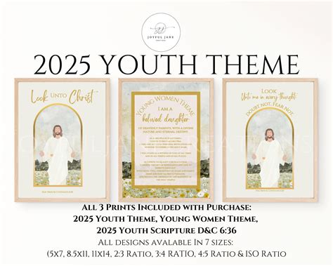 LDS Youth Theme 2025 Look Unto Christ D&C 6:36, Young Women Theme, LDS ...