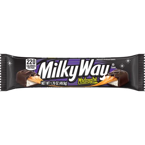 Milky Way Candy Midnight Dark Chocolate Bar, Full Size - 1.76 oz ...