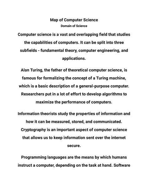 Image result for Domain of Computer Science