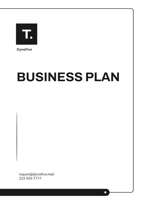 Generic Business Plan Template 的图像结果
