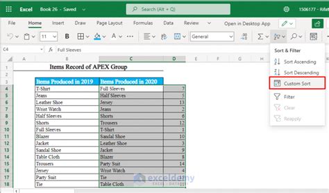 Image result for Sort On Two Columns Excel