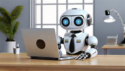 Robot Work On Computer with Table 的图像结果