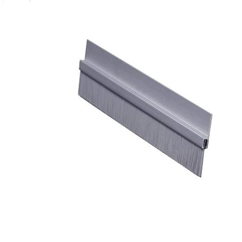 Pemko Brush Door Bottom Sweep, Clear Anodized Aluminum with 0.625 Gray ...