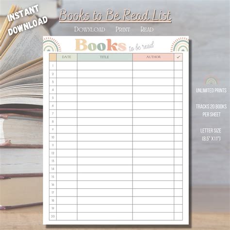 Book Basic Printable List