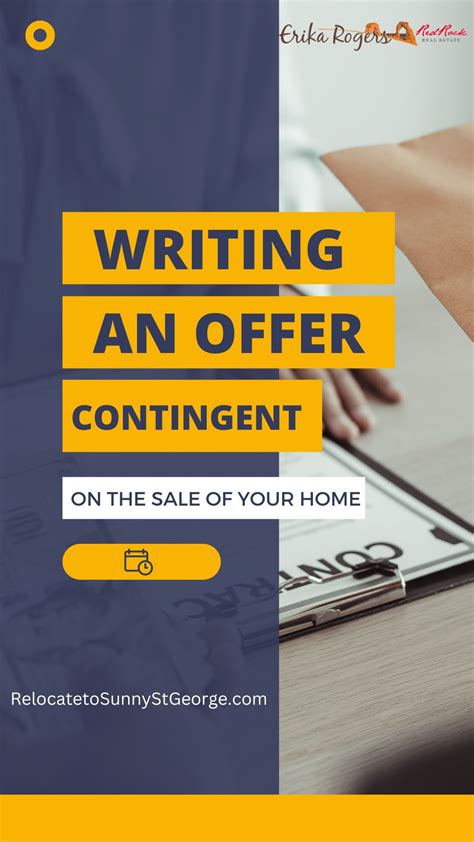 Writing an Offer Contingent On The Sale Of Your Home