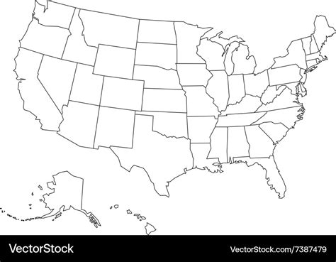 USA Outline Map 的图像结果